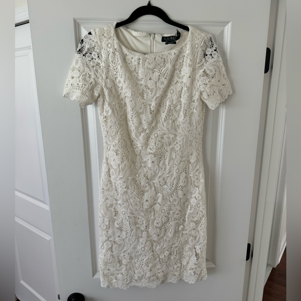 Ralph Lauren Nwt Lace Dress Size 4